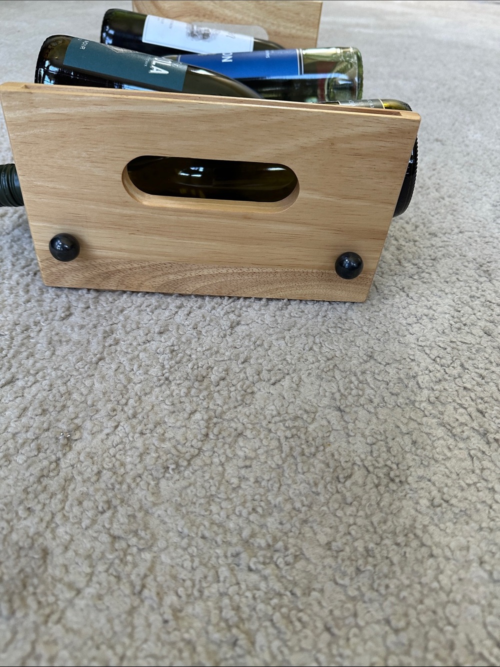 Wood and Metal Wine Rack - Picture 8 of 9